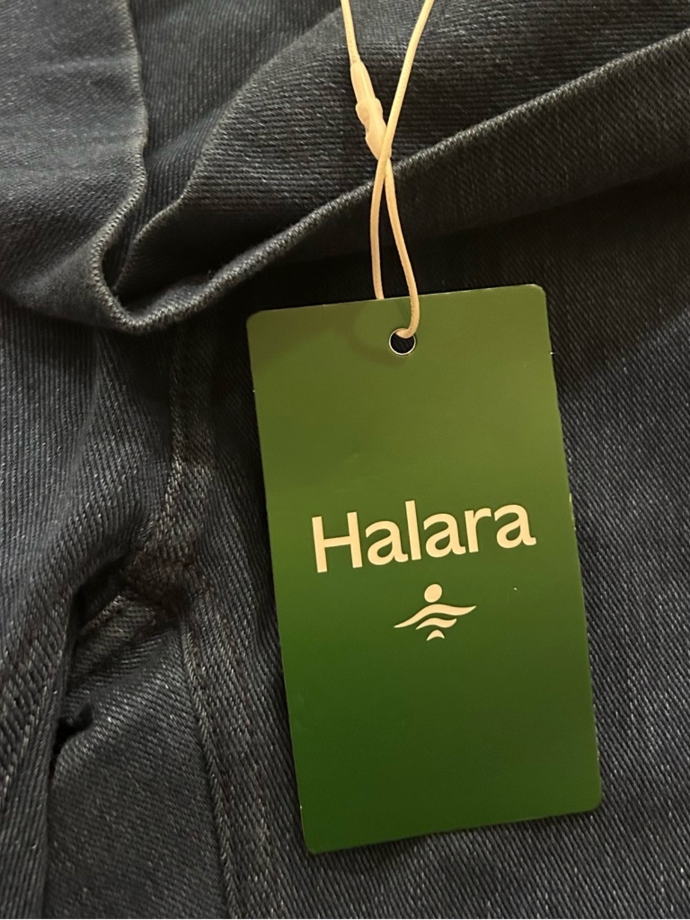 Halara Flex Crossover Pocket Washed Denim Work Leggings Small 7/8 NEW - Picture 14 of 14